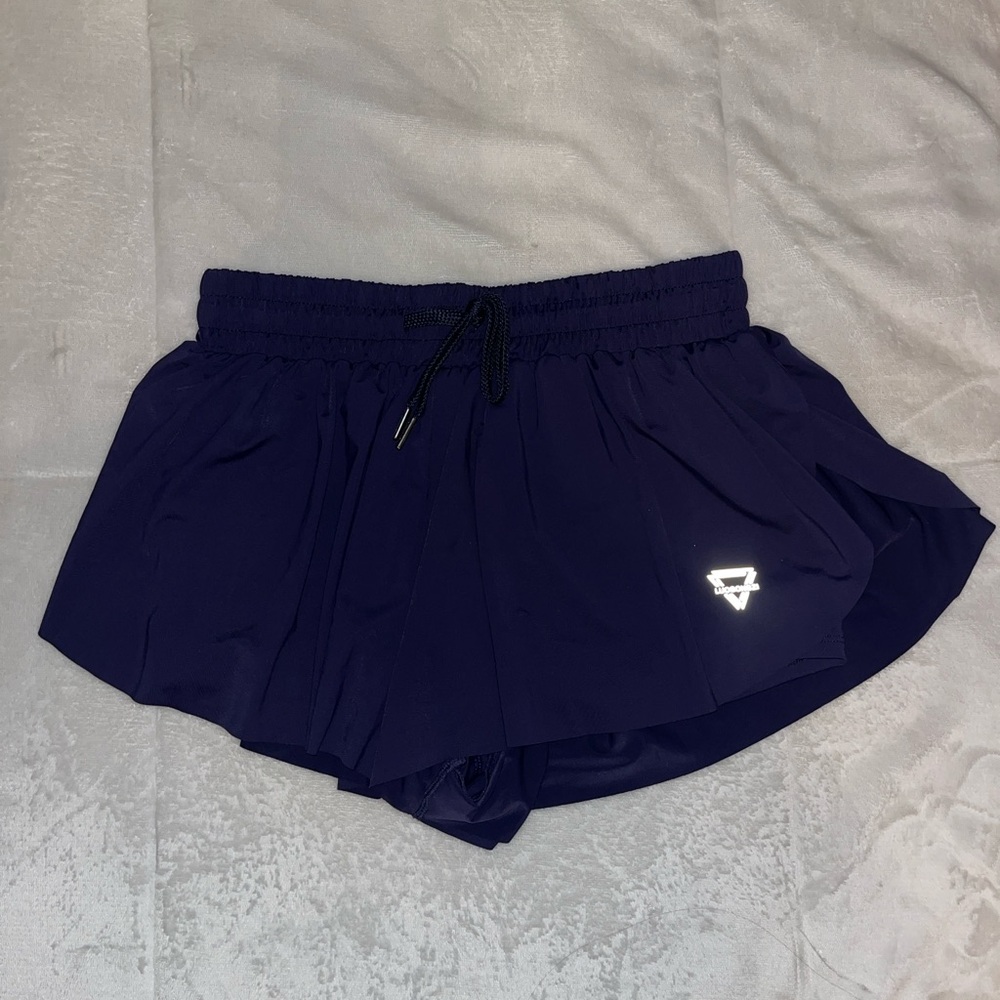 Navy Flowy Shorts
